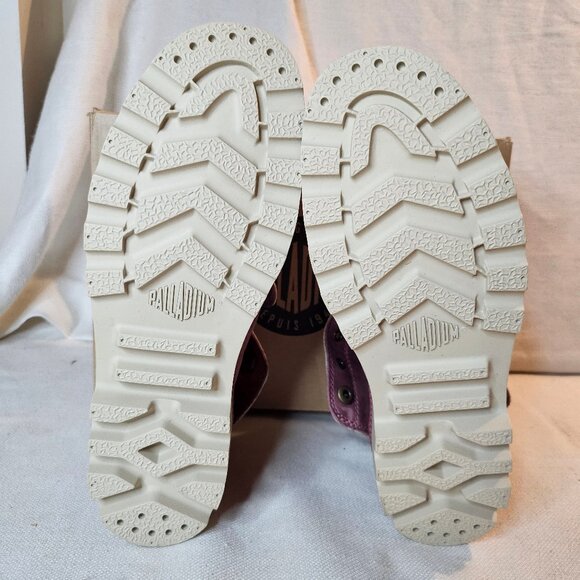 Palladium Women's Baggy Leather Canvas Hiking Boots - Size 8 - Picture 9 of 12